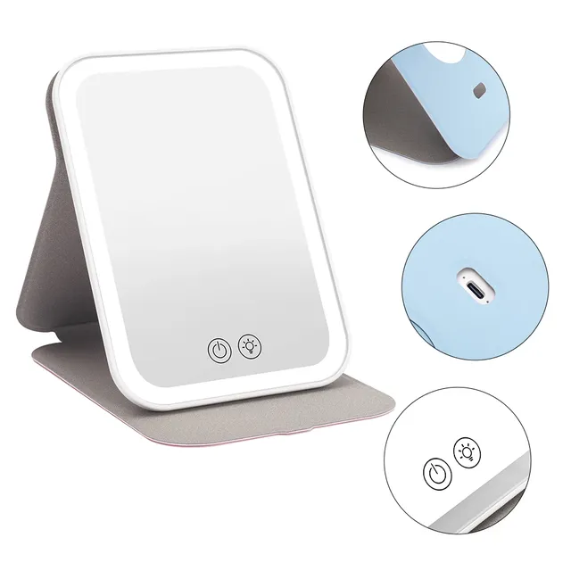 Miroir de maquillage à écran tactile LED – vue 5