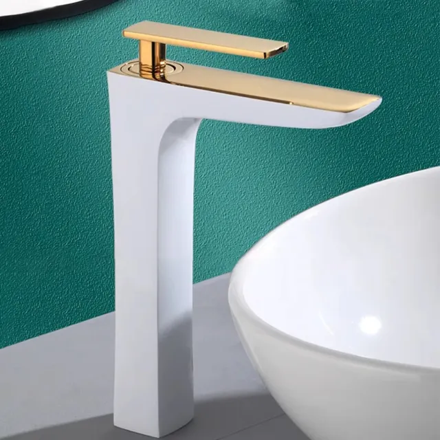 Robinets de lavabo de couleur blanche – vue 2