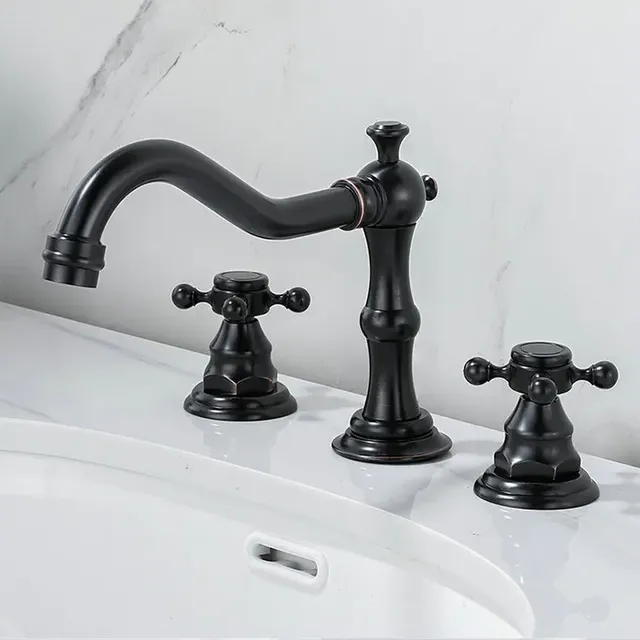 Kmmoun robinet de lavabo de salle de bains à bec fixe – vue 6