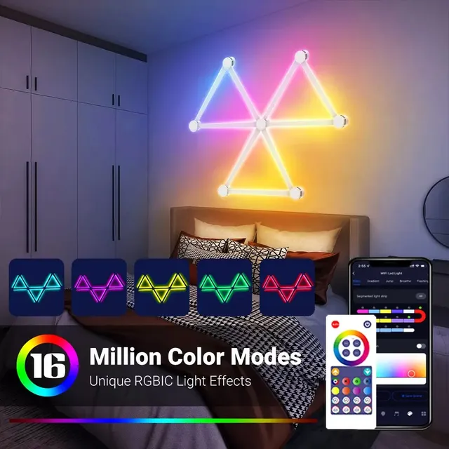 Applique Murale Intelligente LED RGBIC avec Wifi – vue 2