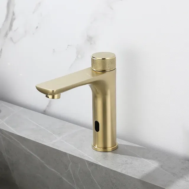 Robinet lavabo automatique sans contact monotrou noir… – vue 4