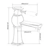 Robinet mitigeur de lavabo de comptoir – vue 7