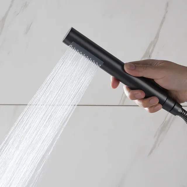 Pommeau de douche à main cylindrique en acier inoxydable… – vue 2