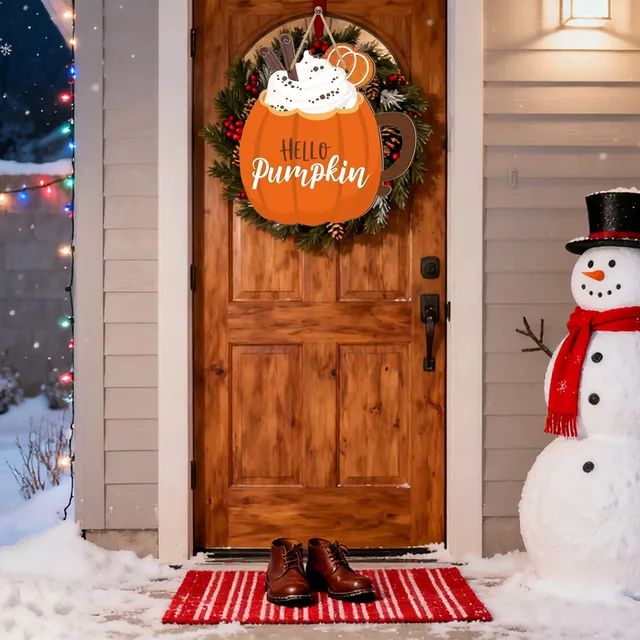 Jolie décoration de panneau en bois en forme de… – vue 4