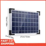 Système d&rsquo;irrigation goutte-à-goutte solaire automatique, Kit d&rsquo;irrigation goutte-à-goutte à énergie solaire, batterie 2200mAh intégrée prenant en charge 30 Pots, 7 Modes de minuterie