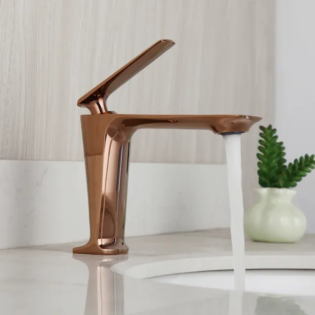 ZAPPO robinet de salle de bains doré Rose – vue 4