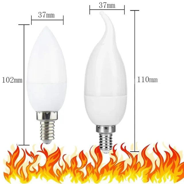 Ampoule LED en Forme de Flamme Simulée – vue 4