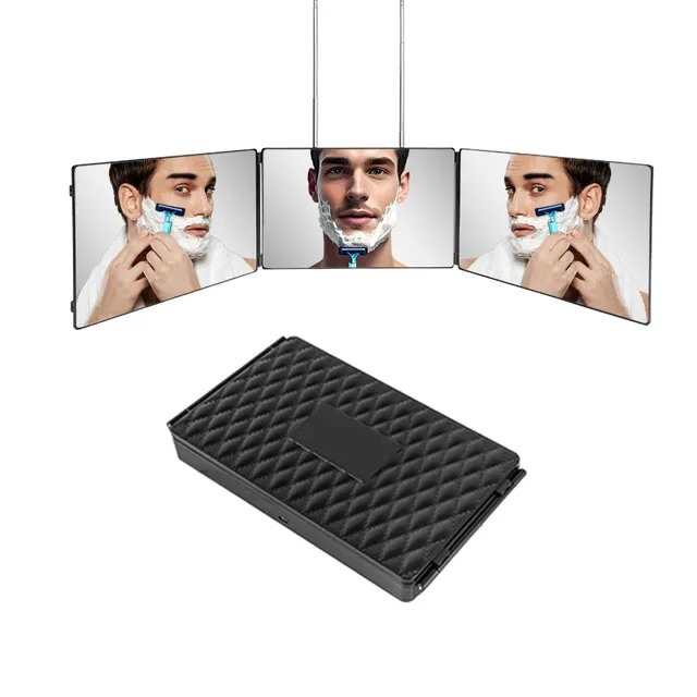 Miroir de coupe de cheveux 360 avec lumières LED – vue 2