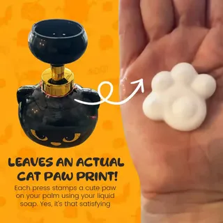 Distributeur de savon imprimé patte de chat