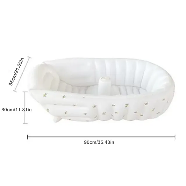 Baignoire gonflable bébé portable PVC écologique dossier… – vue 6