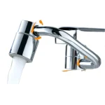 1 pièces robinet d&rsquo;eau en acier inoxydable universel 1080 °   Extension de robinet à bras robotique pivotant, aérateur de robinet, extension de robinet d&rsquo;évier de cuisine