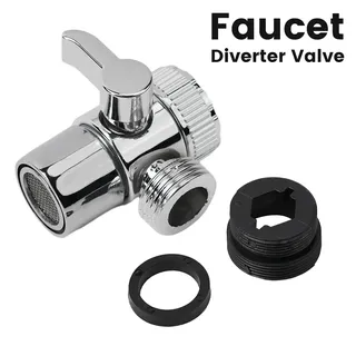 Déviateur robinet trois voies plastique chrome argenté filetage M22…