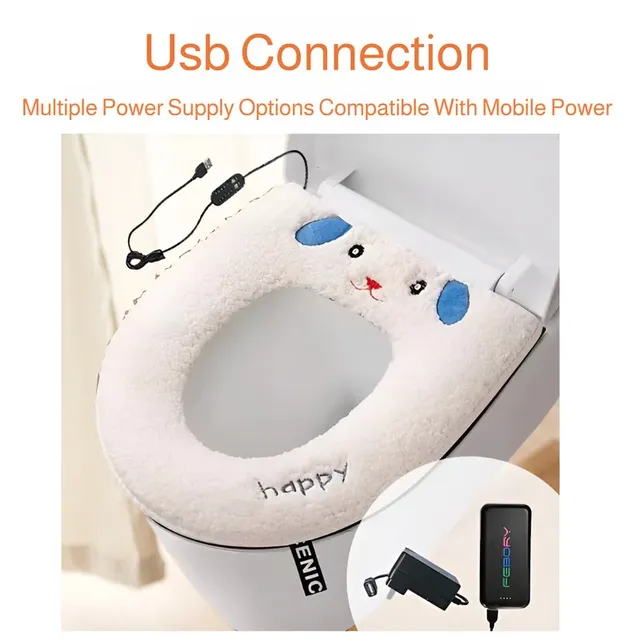Housse siège chauffante USB lavable velours clair… – vue 2