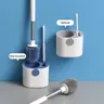 Brosse toilette silicone manche inox poignée blanche… – vue 3