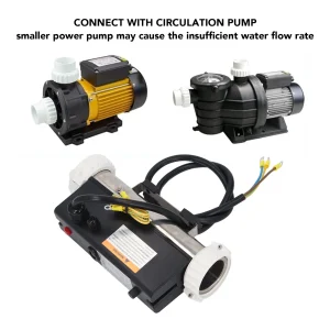 Chauffe-piscine électrique pour jacuzzi, Thermostat d&rsquo;eau avec contrôle de la température, auto-chauffant pour Spa, baignoire, piscine, Hardwir