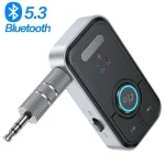 Transmetteur récepteur Bluetooth 5.3, adaptateur audio sans fil pour voiture, musique, sauna, haut-parleur de téléphone, prise AUX 3.5mm