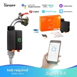 SONOFF SWV vanne d&rsquo;eau Zigbee robinet contrôleur d&rsquo;irrigation intelligent système minuterie App commande vocale Via Alexa Google Home Assistant