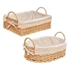 Paniers de rangement tissés à la main avec boîte à cosmétiques Foy, hôtel de cuisine, petit déjeuner, fruits, chambre à coucher, décoration d&rsquo;intérieur