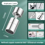 Robinet d&rsquo;évier de cuisine universel, artefact de lavage anti-éclaboussures, Joint universel, adaptateur de robinet d&rsquo;extension pivotant