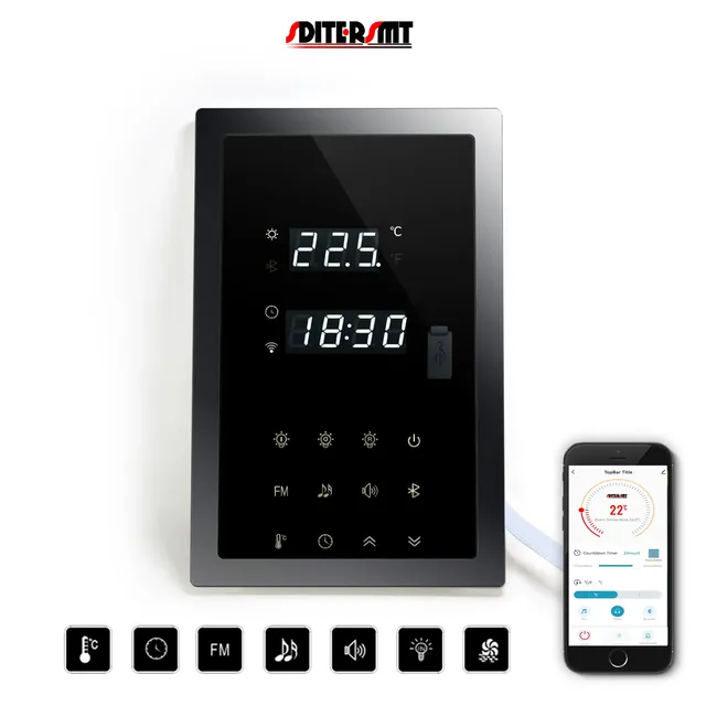 Thermostat sauna mural tactile connecté wifi intelligent… – vue 2