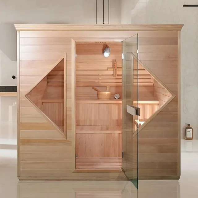 Sauna vapeur domestique extérieur panneau commande sans… – vue 5