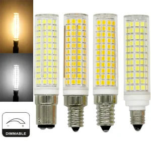 Ampoules de maïs LED à intensité variable, Mini BA15D, E11, E12, E14, Lampes en céramique, Lampes halogènes, Blanc froid et chaud, 136 V, Remplacer 220 W, 8W, 150 Ampoules de maïs LED à intensité variable, Mini BA15D, E11, E12, E14, Lampes en céramique, Lampes halogènes, Blanc froid et chaud, 136 V, Remplacer 220 W, 8W, 150