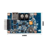 Panneau numérique à matrice Led WF1 P3 P4 P5 P10, Module polychrome, contrôleur 640×32, prend en charge le mot art, 1 pièce