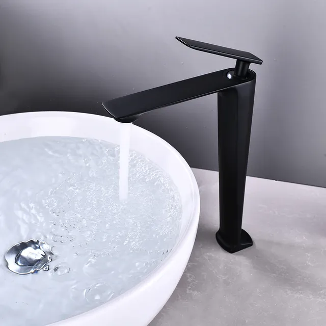 Mitigeur lavabo haut surélevé contemporain minimaliste… – vue 4