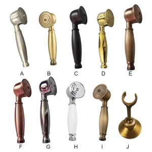 Pommeau de douche à main rétro Vintage, pulvérisateur de robinet de bain Portable, accessoire de matériel haute pression, support de douilles à main Pommeau de douche à main rétro Vintage, pulvérisateur de robinet de bain Portable, accessoire de matériel haute pression, support de douilles à main