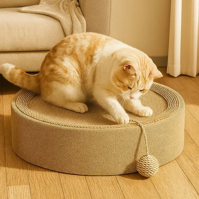 Lit ovale à gratter pour chat – vue 4