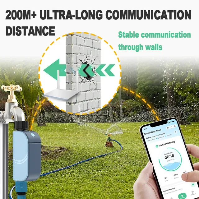 Minuterie d'arrosage de jardin intelligente WIFI – vue 3