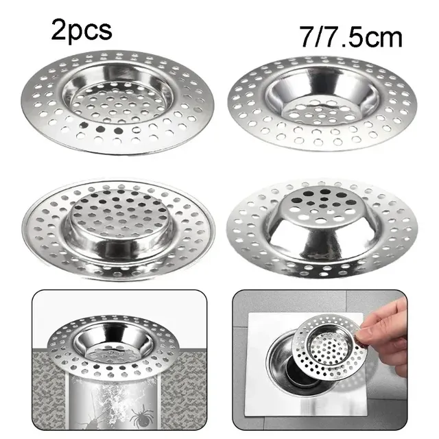 Filtre d'évier de cuisine en maille d'acier inoxydable – vue 2
