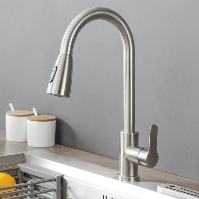 Chaud et froid 360 ° Robinet de cuisine pivotant… – vue 2