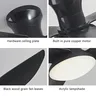 Lampe de ventilateur de plafond LED intelligente – vue 4
