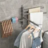 Porte serviettes rotatif aluminium quatre bras pivotants… – vue 2