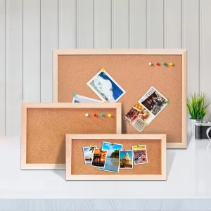 Panneau d&rsquo;affichage mural suspendu en bois de liège, tableau d&rsquo;affichage en bois pour mémo, tableau d&rsquo;affichage pour bureau, école, arrière-plan de Photo, décoration de maison DIY