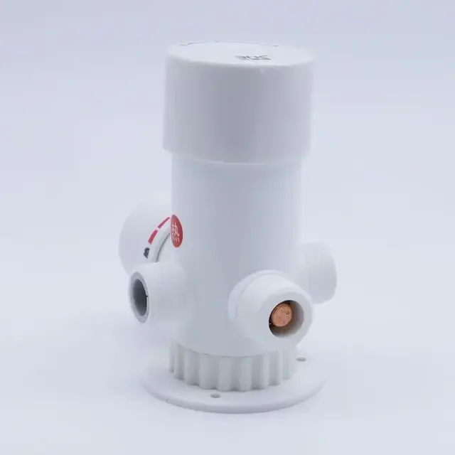 Mitigeur thermostatique mural trois voies blanc ABS… – vue 5