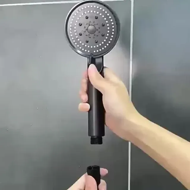 Pommeau main douche réglable cinq modes jets pluie… – vue 5