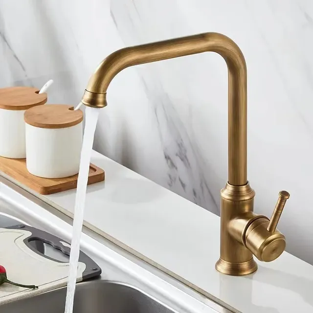 Mitigeur cuisine monocommande bronze antique laiton… – vue 2
