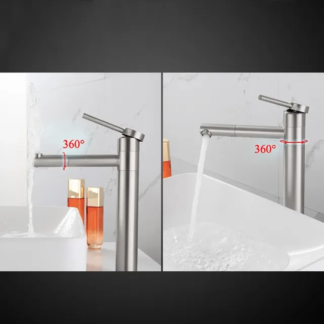 Robinet de lavabo de salle de bains rotatif à 360 degrés – vue 5