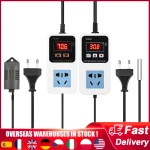 Prise de contrôleur électronique de température et d&rsquo;humidité 1500W, capteur mural étanche, interrupteur intelligent de contrôle de la température et de l&rsquo;humidité