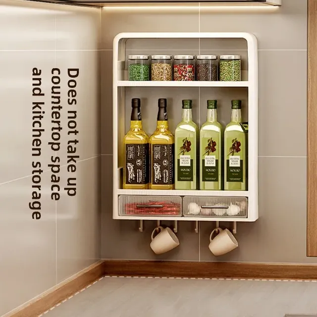 Étagère murale multicouche pour cuisine et salle de bains – vue 2
