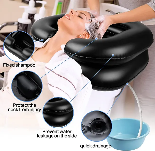 Bassin à shampoing gonflable portable – vue 2