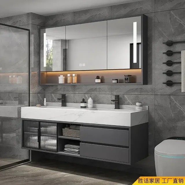 Vanité de salle de bain armoire de salle de bain moderne… – vue 3