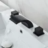 Robinet de lavabo de salle de bains noir – vue 4
