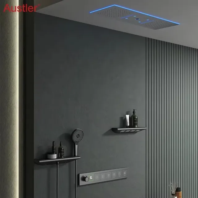 2025 musique pomme de douche salle de bain LED ensemble… – vue 3