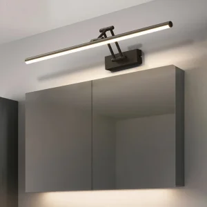 Applique Murale Rétractable en Noir et Blanc pour Miroir de Maquillage, Luminaire au Design Moderne Applique Murale Rétractable en Noir et Blanc pour Miroir de Maquillage, Luminaire au Design Moderne