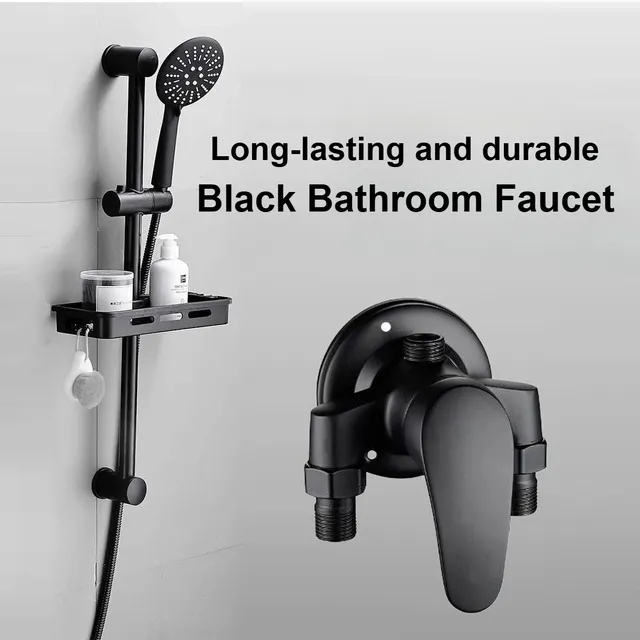 Robinet de douche noir – vue 2