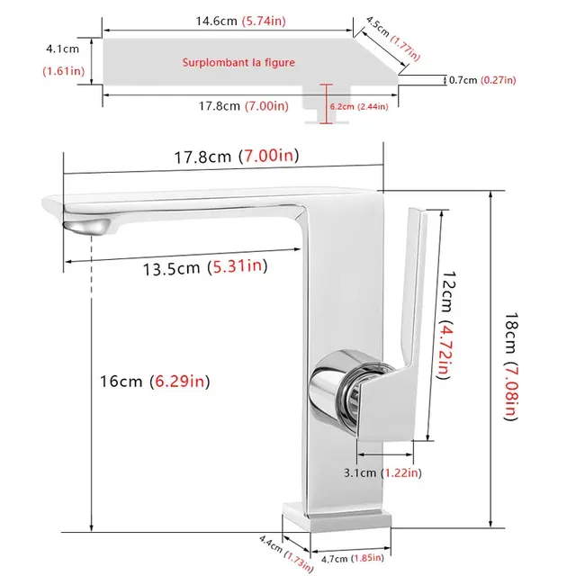Robinet de luxe en laiton – vue 6