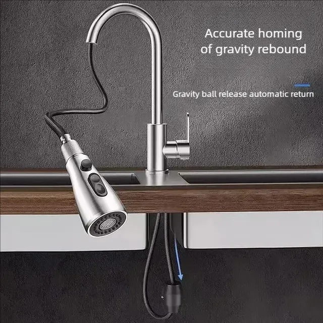 Robinets de cuisine en acier inoxydable 304 – vue 3